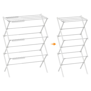 ราวตากผ้าไฟฟ้าอุ่นร้อนแบบพับได้ อลูมิเนียม แบบตั้งพื้น ขายดี - Product Image 1