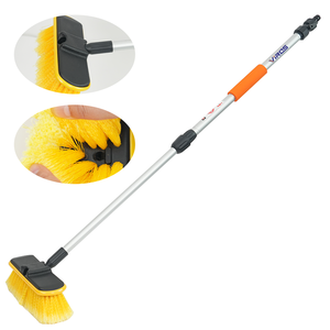 Kit sikat pembersih mobil, multi-sudut dengan tiang aluminium yang dapat diperpanjang dan sikat lembut untuk cuci Sedan, SUV, RV dan truk - Product Image 1