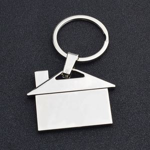 Llavero Metálico con Forma de Casa y Logotipo Personalizado, para Agentes Inmobiliarios y Prestadores de Hipotecas - Product Image 4