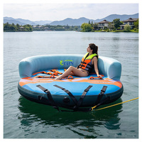 Bateau gonflable de sport nautique 0,9 mm en PVC, tube de remorquage rotatif UFO, canapé aquatique certifié EN14960, garantie 2 ans