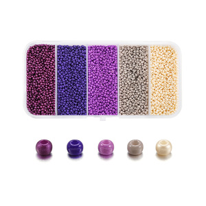Colored 2mm Glass Seed Beads Set For Jewelry Making Bracelet Necklace Crafting Supplies Organized Storage Box With Multiple - Product Image 4