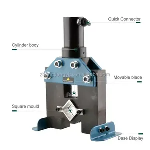 <b>Hydraulic</b> Square Tube Angle Iron Cutting Machine Cutting Die 50 Galvanized Iron Tube Electric Punching Angle Steel Cutting Die - Product Image 4