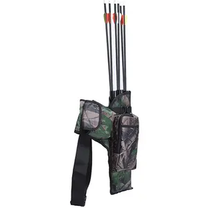 3管臀部箭袋狩猎训练迷彩射箭箭袋支架弓腰带腰部悬挂目标箭袋