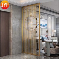 M221 Vente chaude Cloison intérieure Écran Design hexagonal Métal laiton Séparateur de pièce pour porte ou panneau de clôture