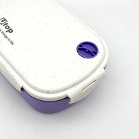 Boîtes à bento en plastique de qualité alimentaire, écologiques, compatibles micro-ondes, pour adultes et enfants, avec couverts offerts