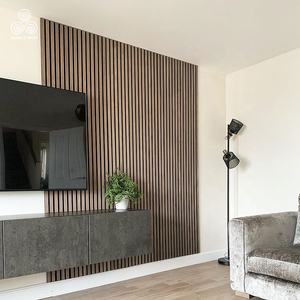 Panel Acústico Decorativo Ecológico de Absorción de Sonido con Listones Akupanel de 600*600 mm de MUMU DESIGN, Precio de Fábrica, <span class=keywords><strong>para</strong></span> KTV - Product Image 1