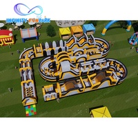 Parc gonflable de marque OEM : parc de jeux gonflable personnalisé avec logo, parcours d'obstacles thématique et aire de jeux signature pour revendeurs