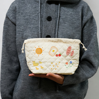 Pochette cosmétique de grande capacité, résistante à l'eau, en PU écologique, avec poche zippée pour l'organisation du maquillage en voyage