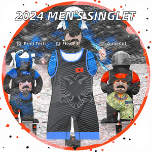 Combinaison de lutte extensible pour homme 2026 avec impression par sublimation personnalisée - Product Image 3