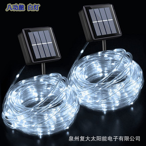 Solar Led <b>Light</b> Strings 50M Outdoor Garden Decoration With Pvc Wire And Solar <b>Panel</b> For Patio Yard Lighting - Product Image 2