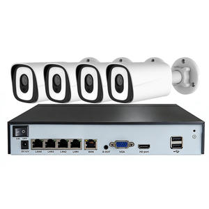 Kit de <span class=keywords><strong>surveillance</strong></span> CCTV 4 canaux POE NVR 8MP 4K HD avec caméra couleur vision nocturne extérieure type bullet et stockage sur disque dur - Product Image 5