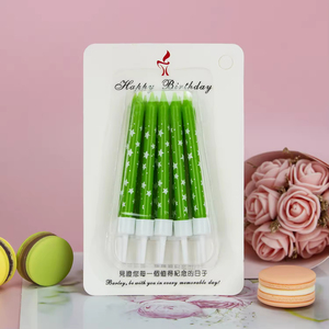 เทียนวันเกิดลายดาวเล็กๆ สีสันสดใส เป็นมิตรกับสิ่งแวดล้อม คุณภาพสูง สำหรับตกแต่งงานวันเกิดเด็กและงานปีใหม่ - Product Image 5