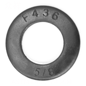 Acier au carbone plaqué zinc haute résistance ASTM F436, laiton plat DIN125 M24, simple - Product Image 5