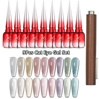 Private Label Rose 15ml Cat Eye Gel Vernis à Ongles Set Nude Semi-Permanent Designer French UV Gel Vernis LED Source Nagellack