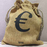 Pochette à cordon de jute marron personnalisée en gros sac à main de conception intéressante sac cadeau à cordon de jute réutilisable promotionnel