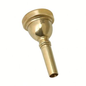 Embouchure de <span class=keywords><strong>trombone</strong></span> <span class=keywords><strong>alto</strong></span> haut de gamme 12C avec accessoires d'instruments à vent en argent et or - Product Image 1
