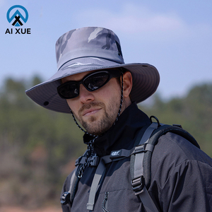 Cappello da sole estivo da pesca per l'escursionismo e il campeggio pieghevole cappello a tesa larga - Product Image 2