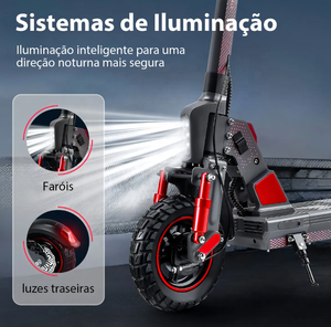 Brazil Warehouse 980W Motor 48V 13Ah C1 Folding <strong>Electric</strong> <strong>Scooter</strong> with Seat 10-inch Tires 150kg Load Adult City <strong>Scooter</strong> - Product Image 5