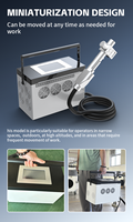 Nouvelle machine portable de décapage de la rouille pour le bois, l'acier inoxydable, l'aluminium avec un nettoyage au laser à fibre de haute précision