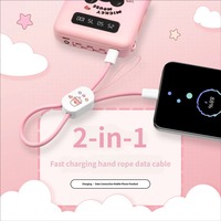 Câble de charge USB-C portable 60W style bracelet avec logo personnalisé, câble de données USB pour téléphone, idéal pour les voyages