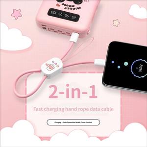 Cable de Carga USB C de 60W con Logotipo Personalizado, Tipo Pulsera, para Llavero, Cable de Datos USB para Teléfono, Ideal para Viajes - Product Image 3