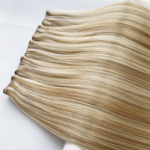 Trama di capelli vergini a mano di lunga durata riutilizzabile e universale senza dipanarsi con sfumature per ogni occasione - Product Image 4