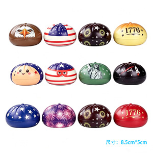 Country Flag Squeeze Toy Gift <b>Blind</b> Box Stress Relief Toys Colorful Slow Rebound Dumplings with Steamer Buns - Product Image 3