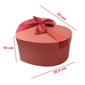 Cajas de Regalo de boda de Chocolate, venta al por mayor, Cajas de Regalo vacías de lujo con forma de corazón de amor rojo de Navidad con cinta - Product Image 6