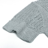AiNear Vente en gros de chemises pullover en cachemire à manches courtes col polo creux Oem & Odm avec logo personnalisé Pull crochet pour hommes