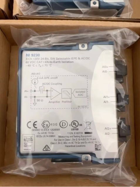 NATIONAL INSTRUMENTS NI 9230 Sound and Vibration Module (New in box)