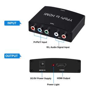 <span class=keywords><strong>Convertisseur</strong></span> SYONG vers HDMI, 5RCA RGB L/R Vidéo, prend en charge le <span class=keywords><strong>convertisseur</strong></span> audio 1080P, adaptateur pour DVD Xbox vers moniteur HDTV, noir - Product Image 2