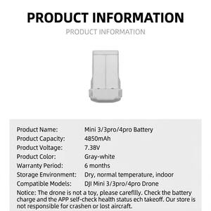 4850Mah 7.38V Mini 5 Pro Baterai Pengganti Drone Pintar dengan BMS Terintegrasi, Baterai Lipo 2S untuk dji Mini 5 Pro Battery Plus - Product Image 5