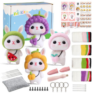 Kit de feutrage à l'aiguille pour débutants, kit pour chien, souvenirs faits à la main pour animaux de compagnie, fournitures de feutrage à l'aiguille, poupée en feutre pour animaux de compagnie, cadeau, kit de bricolage - Product Image 3