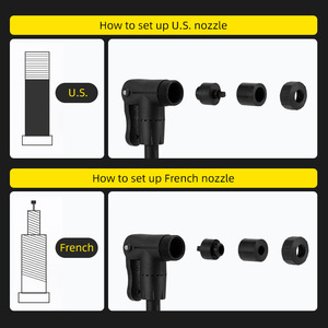 Pompe à vélo portable Yueli Mini avec support, légère, pour équipement de VTT - Product Image 4