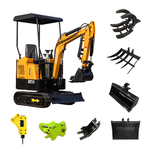 HT15 Hydraulic Mini Excavator 1.5Ton Capacity Digging Height 1500 kg <b>Machine</b> Weigh Garden Construction - Product Image 4