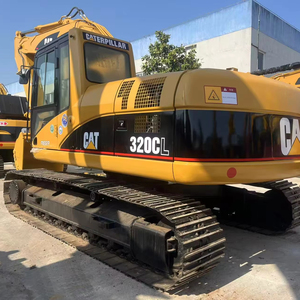 Excavadora Usada Caterpillar 320CL de 20 Toneladas, Modelo con Caja de Cambios, Bomba de Engranajes, Rodamiento, Fabricada en Japón, Montada en Barco, Dragadora, PLC, Venta en Shanghái - Product Image 1