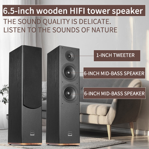 Sistema de Som Home Theater 2.0 Estéreo de Chão HIFI com Caixas de Som de Torre de Madeira e Amplificador Integrado - Product Image 3