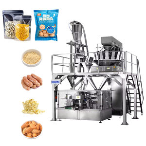 เครื่องบรรจุซิปไฟฟ้าสำหรับถั่ว เครื่องจักรบรรจุภัณฑ์อาหารและเครื่องดื่มใหม่ วัสดุไม้ มอเตอร์ PLC ลูกปืน สินค้า - Product Image 1