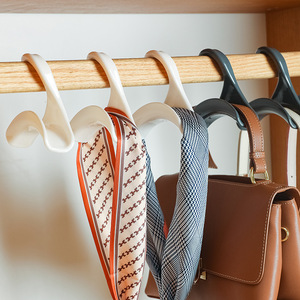 Bag Hooks Wardrobe Backpack Hangers White PP Material Detachable Wall Mount 3kg Load Capacity Single Hook Design - Product Image 3