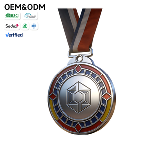 Benutzerdefiniertes Logo Benutzerdefinierte Form Medaille Kostenloser Entwurf Geringe Mindestbestellmenge für Katholische Laufkrone Katholische Medaillen mit Eigenem Logo - Product Image 2