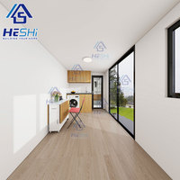 Facile à Construire Remorque Conteneur Préfabriqué Petite Maison sur Roue Prix Préfabriqué Modulaire Moderne Maison Casa Portable