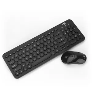 Factory Direct Sale Ultra-thin Ergonomic teclados 2.4Ghz Wireless Keyboard and Mouse Combo Set for laptop win computer