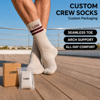 Chaussettes Jacquard pour Hommes Respirantes en Coton Tricoté Uni avec Logo New East – Chaussettes de Sport Personnalisables