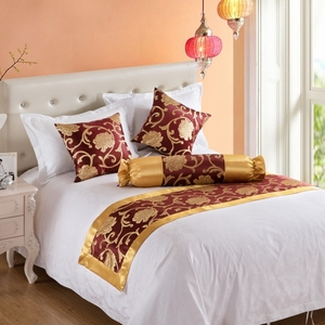 Juego <span class=keywords><strong>de</strong></span> ropa <span class=keywords><strong>de</strong></span> <span class=keywords><strong>cama</strong></span> <span class=keywords><strong>de</strong></span> hotel <span class=keywords><strong>de</strong></span> lujo moderno, camas tamaño Queen King, funda <span class=keywords><strong>de</strong></span> cojín <span class=keywords><strong>de</strong></span> poliéster estampada, corredor <span class=keywords><strong>de</strong></span> <span class=keywords><strong>cama</strong></span>, decoración moderna <span class=keywords><strong>de</strong></span> estilo liso - Product Image 6