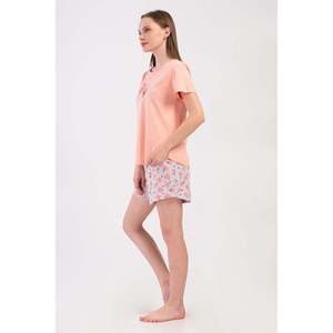 Kadin p.suprem O Yaka Kisa Kol etegi รูปไข่ takim-สีชมพูทารก-สีชมพูทารก - Product Image 3