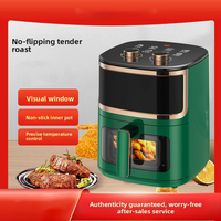 Friteuse à air multifonctionnelle visuelle 1200W, four de cuisson sans huile avec protection contre la surchauffe pour la cuisine domestique (vente en gros)