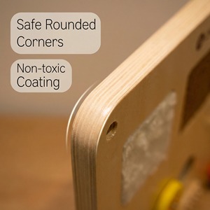 Tablero <span class=keywords><strong>de</strong></span> Actividades Montessori <span class=keywords><strong>de</strong></span> <span class=keywords><strong>Madera</strong></span> para Pared, Juguete Educativo que Ahorra Espacio para el Reconocimiento <span class=keywords><strong>de</strong></span> Materiales y Entrenamiento Sensorial en Niños (2-13 Años) - Product Image 3