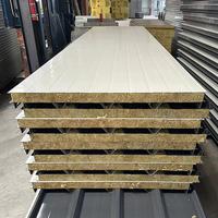 Panneaux sandwich isolés ignifuges en laine de roche PIR polyuréthane PU pour toiture et murs métalliques pour entrepôt préfabriqué