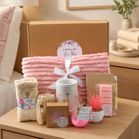 Coffret Cadeau Bien-être Confortable avec Chauffe-Cire Parfumée, Essentiels Faits Main et Boules de Bain Effervescentes