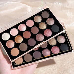 Paleta de sombras de ojos personalizada de <span class=keywords><strong>18</strong></span> colores fabricantes de cosméticos OEM maquillaje de larga duración resistente al agua sombra de ojos mate Etiqueta Privada - Product Image 4